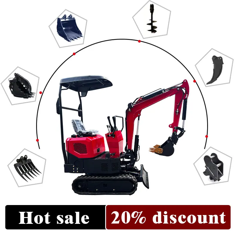 Мини-экскаватор, 1 т