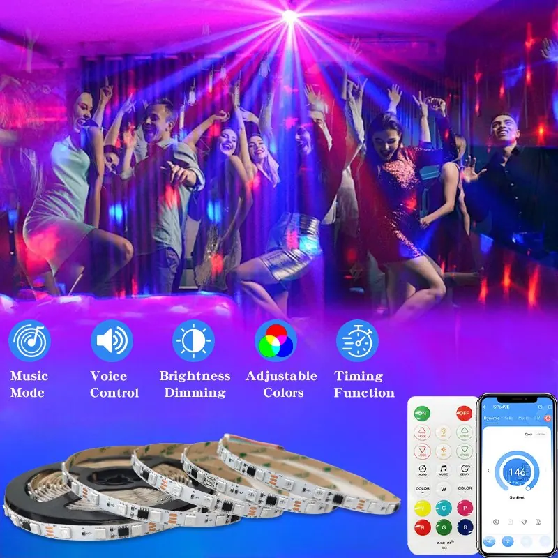Светодиодная лента SPI 5050 RGB LED Strip