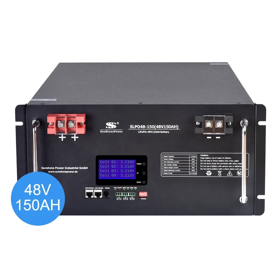 Литиевый аккумулятор LiFePO4 SLPO48-150, 58 кг (литий-ионный аккумулятор) (Гуандун, вариант 2)