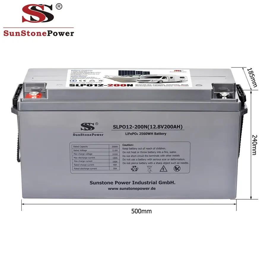 Литиевый аккумулятор LiFePO4 SLPO12-200N